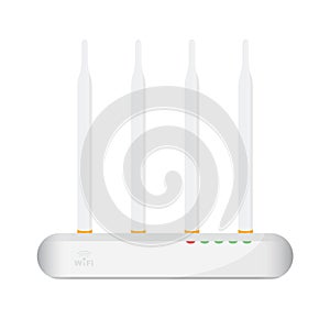 Wireless access point concept by Have four antenna