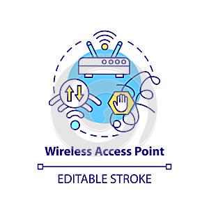 Wireless access point concept icon