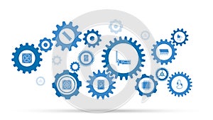 wireless adapter icon. From computer parts set