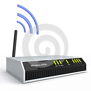 Wireless ADSL router photo