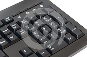 Wireless black computer pc keyboard