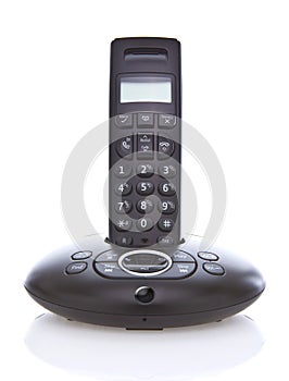 Wireless black telephone