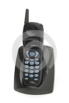 Wireless black telephone