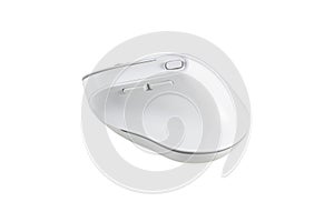 Wireless & bluetooth Ergonomic Mouse on white background isolated. Mouse on white background