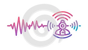 Wireless brain communication: neuro-technology and mind interface, vector design Generative AI