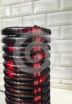 Wireless calling pager system queue