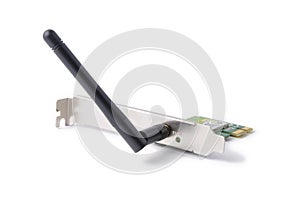 Wireless card on a white background