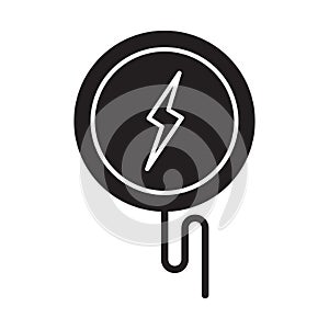 Wireless charging icon vector artificial Intelligence collection for your web design, logo, UI. illustration