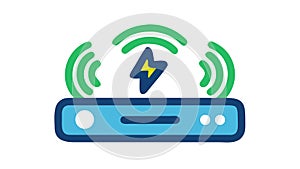 Wireless Charging Pad Power Transfer Inductive Charging, vector design Generative AI