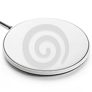 Wireless charging pad white background