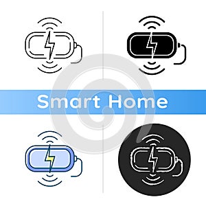 Wireless charging station icon