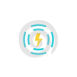 Wireless charging, vector icon on white