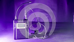 Wireless Clip On Microphone Transmitter Standing