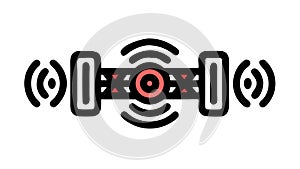 Wireless Communication Tower: Network Connectivity Icon, vector design Generative AI