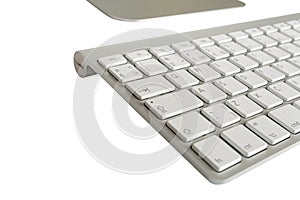 Wireless computer keyboard with the English alphabet and mouse