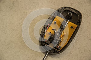 Wireless computer mouse dismantle