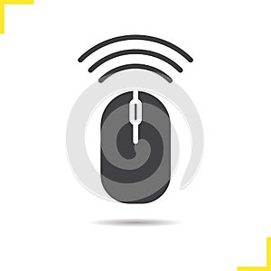 Wireless computer mouse icon