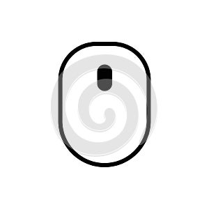 Wireless Computer Mouse Icon Symbol. PC wireless mouse icon vector isolated illustration. Icon wireless computer mouse