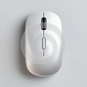Wireless computer mouse isolated on light background
