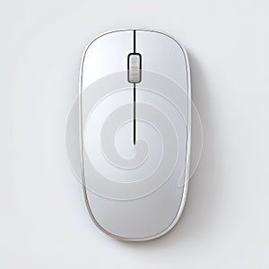 Wireless computer mouse isolated on light background
