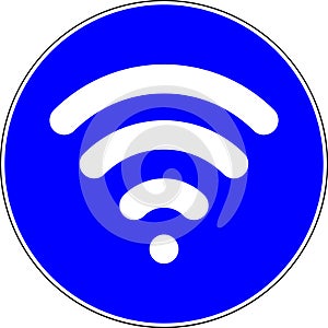 Wireless connection available sign