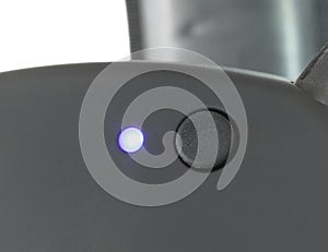 Wireless connection button on hearing protection