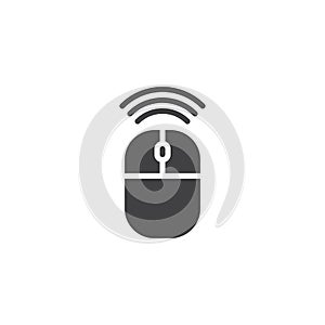 Wireless connection mouse icon vector