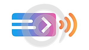 Wireless Data Transfer with Dynamic Flow, vector design Generative AI