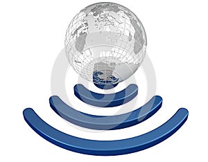 Wireless earth broadband symbol