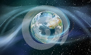 Wireless energy surrounding earth