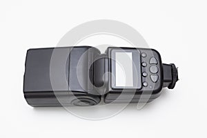 Wireless hand flash on white background