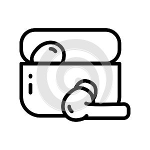 Wireless headphones icon. Outline wireless headphones vector icon for web design isolated on white