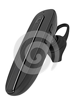 Wireless headset, phone accessory, on white background in isolation