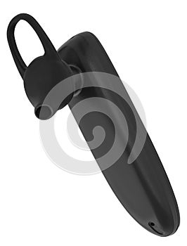 Wireless headset, phone accessory, on white background in isolation