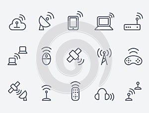 Wireless icon set