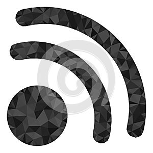 Wireless Internet Point Triangle Filled Icon