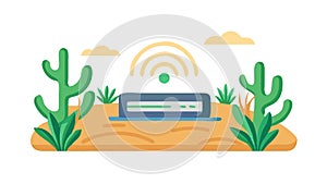 Wireless Internet Router Device Vector, vector design Generative AI