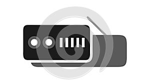 Wireless Internet Router Vector Icon, vector design Generative AI