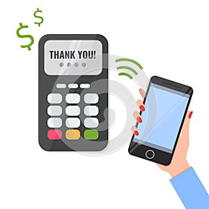 Wireless method payment with your smartphone