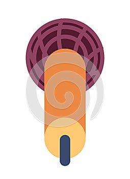 Wireless microphone 2D cartoon object