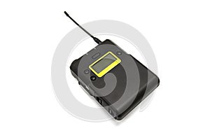 Wireless microphone isolated white