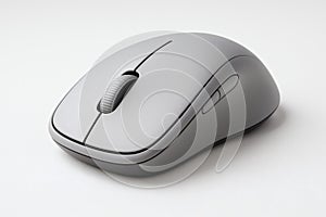 Wireless Mouse Ergonomic Design Isolated on White Background, Modern Computer Accessory