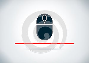 Wireless mouse icon abstract flat background design illustration
