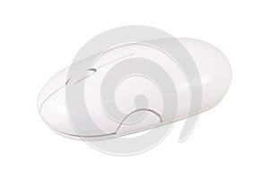 Wireless mouse isolated on white background. Computer accessory or hardware for your design. Clipping paths object