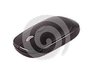 Wireless mouse isolated on white background. Computer accessory or hardware for your design. Clipping paths object