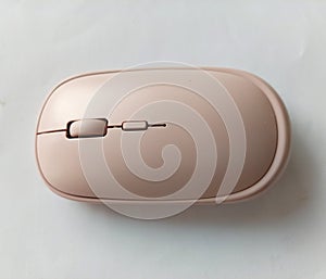 Wireless mouse on a white table