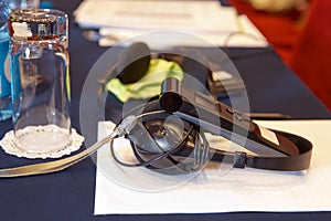 Wireless multy language headphones . Headphones used for simultaneous translation equipment simultaneous interpretation equipment