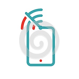 Wireless network icon on tablet pc laptop vector illustration.