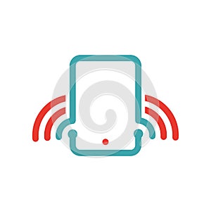 Wireless network icon on tablet pc laptop vector illustration.