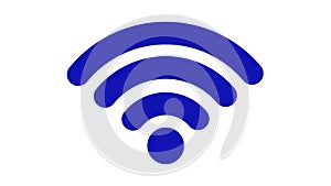 Wireless network icon. Wi-Fi symbol